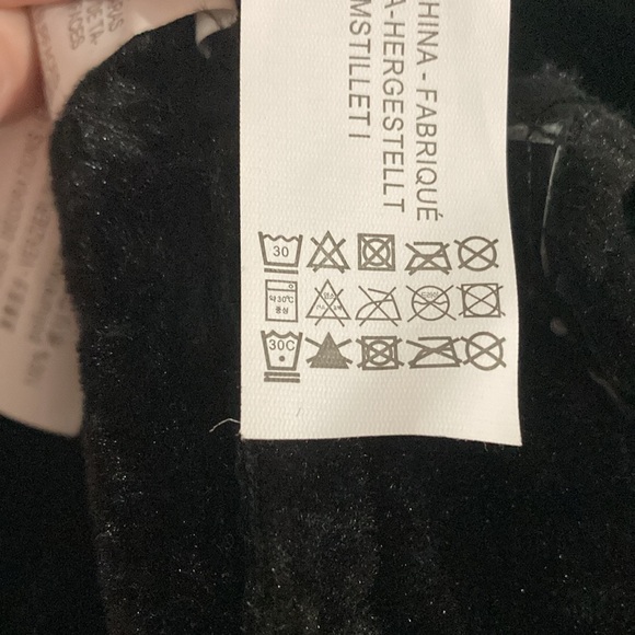 ZARA Black Faux Leather Fur Funnel Neck Moto Aviator Jacket Coat - Picture 7 of 16